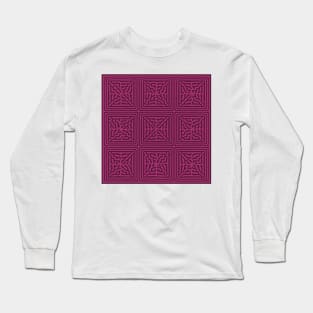 Turing Pattern Blocks (Purple Pink) Long Sleeve T-Shirt